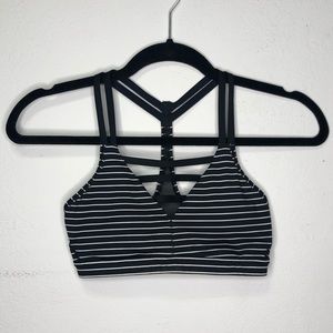 Stripped sports bra